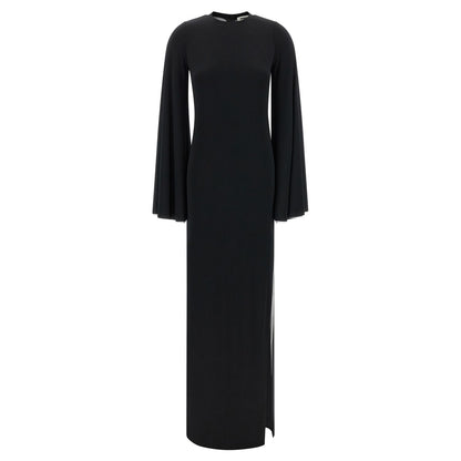 Darkpark Black Polyester Long Dress