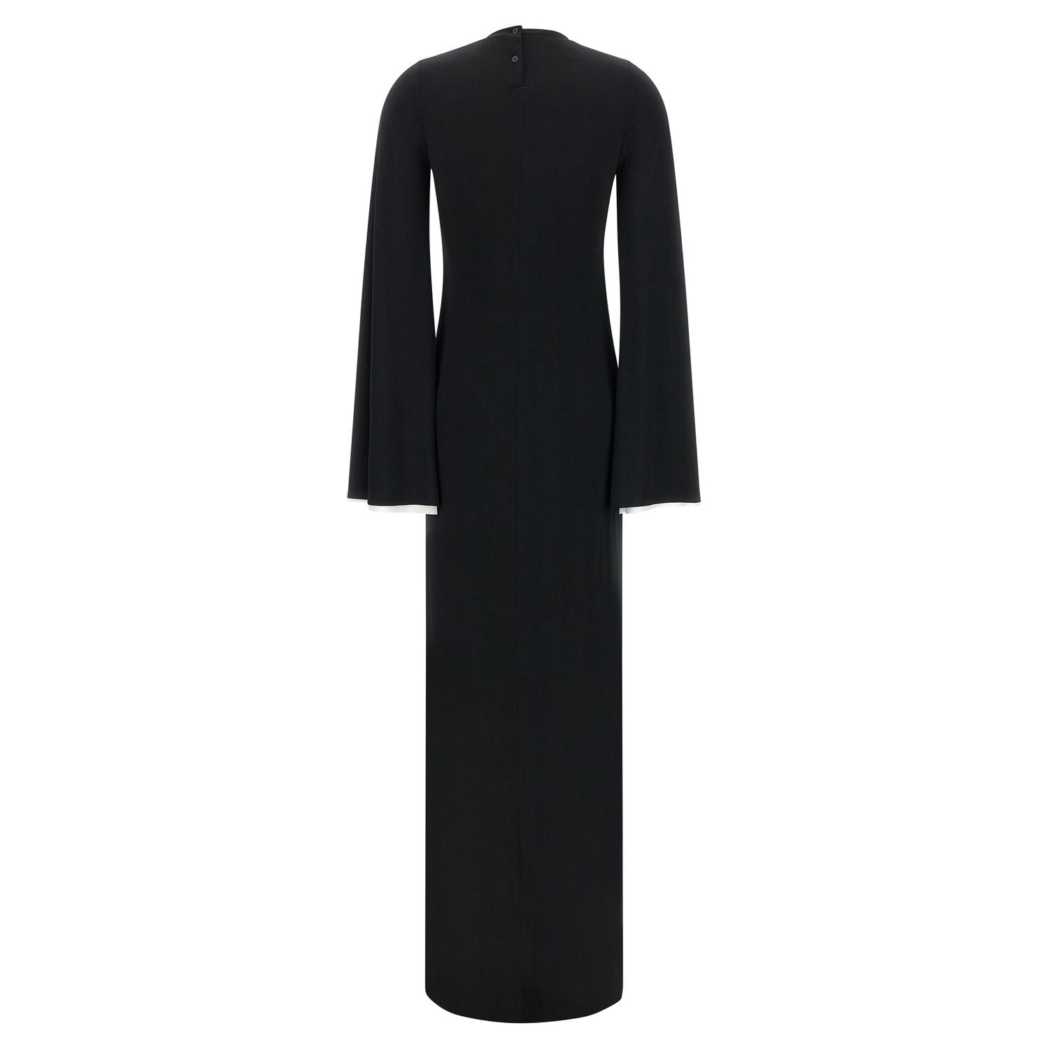 Darkpark Black Polyester Long Dress