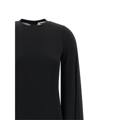 Darkpark Black Polyester Long Dress