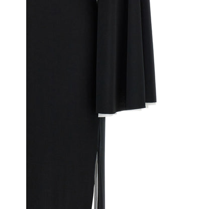 Darkpark Black Polyester Long Dress