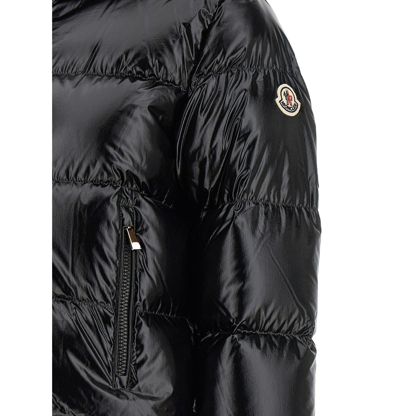 Moncler Black Polyamide Full-Length Jacket