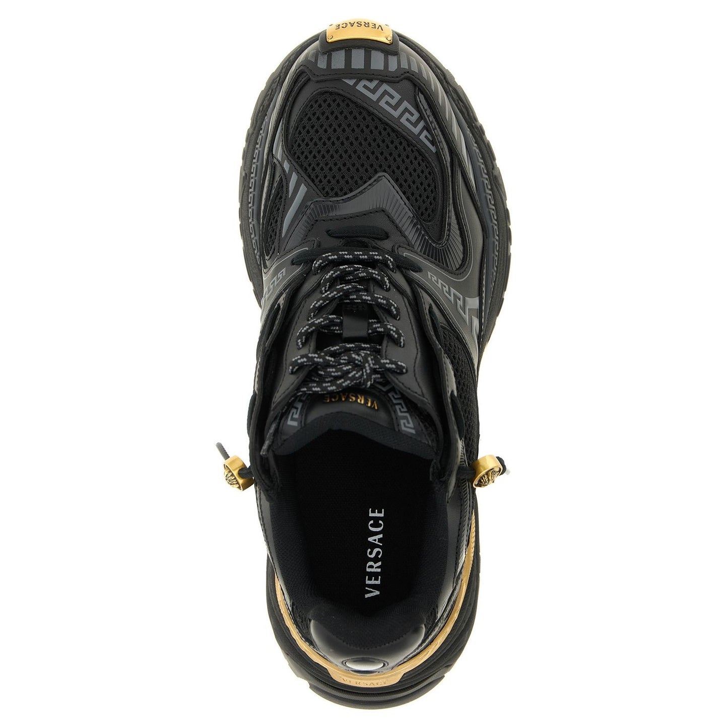 Versace Multicolor Calfskin Athletic Sneakers