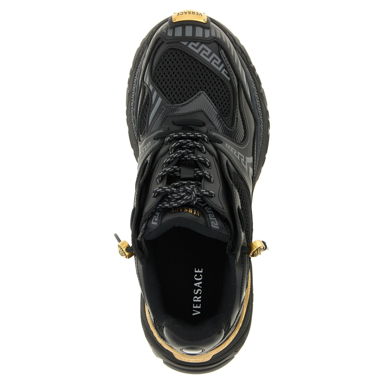 Versace Multicolor Calfskin Athletic Sneakers