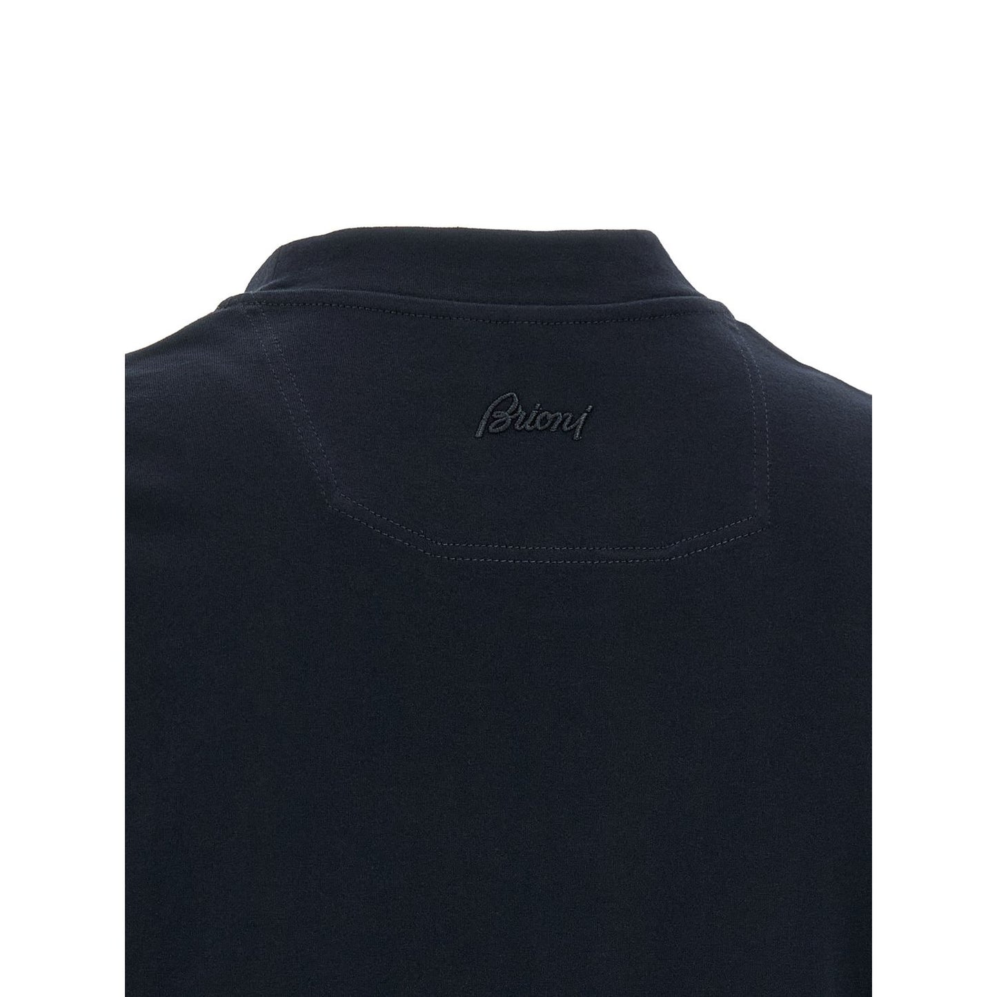 Brioni Blue Cotton T-Shirt