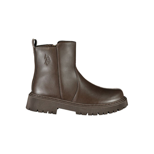 U.S. POLO ASSN. Brown Polyurethane Women's Boot