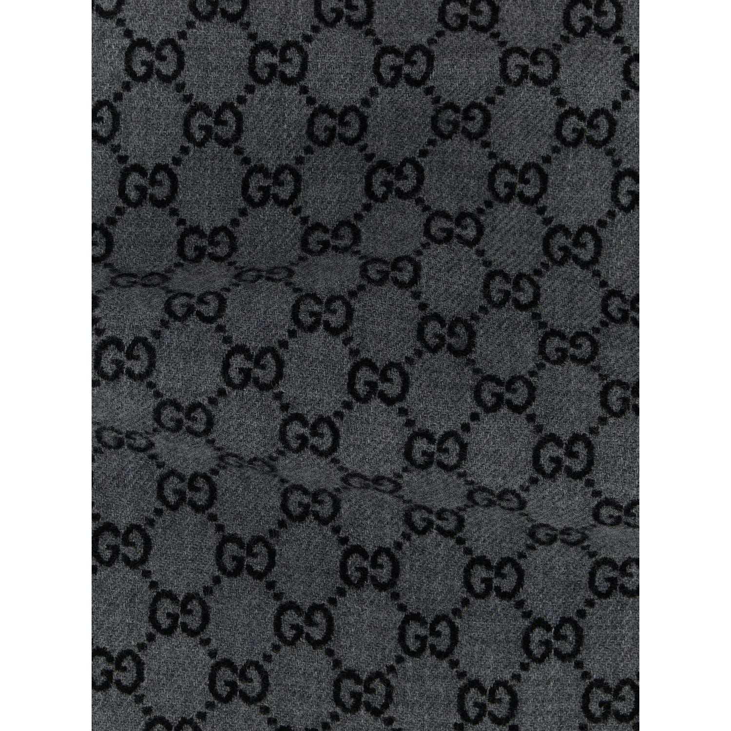 Gucci Gray Wool Scarf