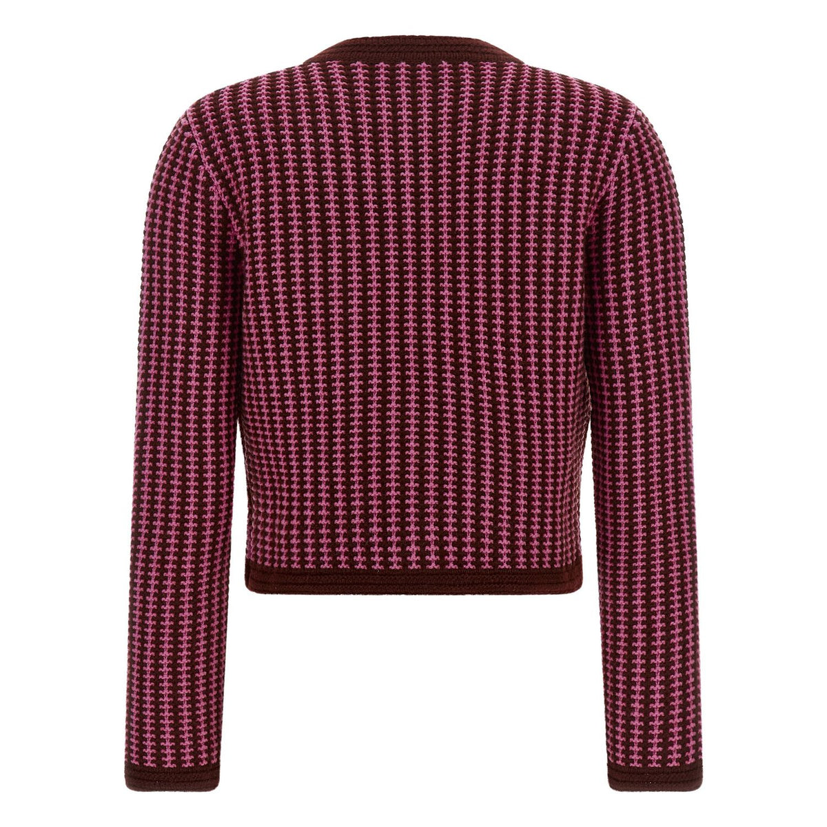 Versace Multicolor Virgin Wool Cardigan