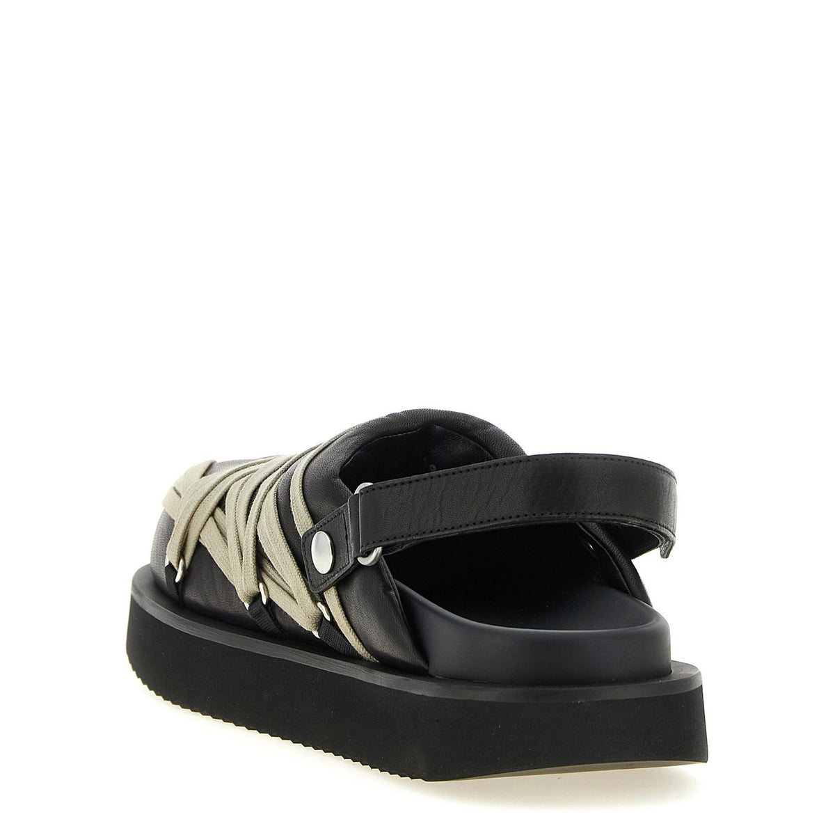 Rick Owens Black Ramie Mules