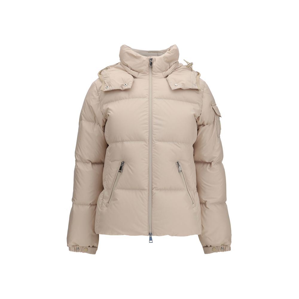 Moncler Beige Goose Down Full-Length Jacket