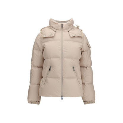 Moncler Beige Goose Down Full-Length Jacket