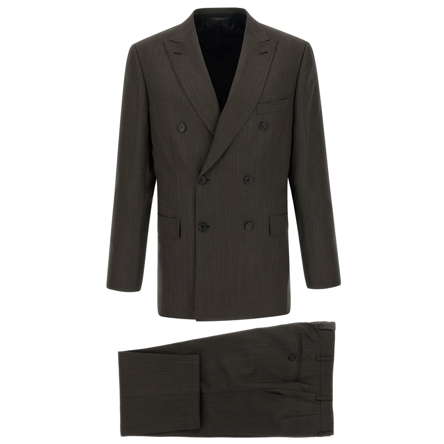 Brioni Brown Wool Two-Piece Suit
