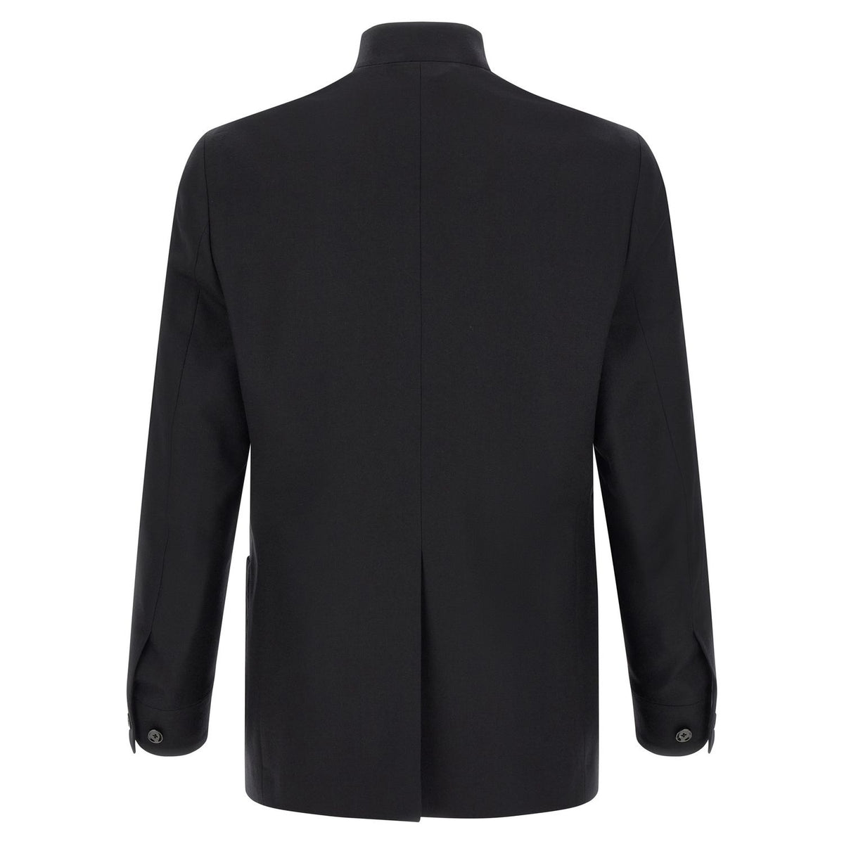 Lardini Black Virgin Wool Blazer