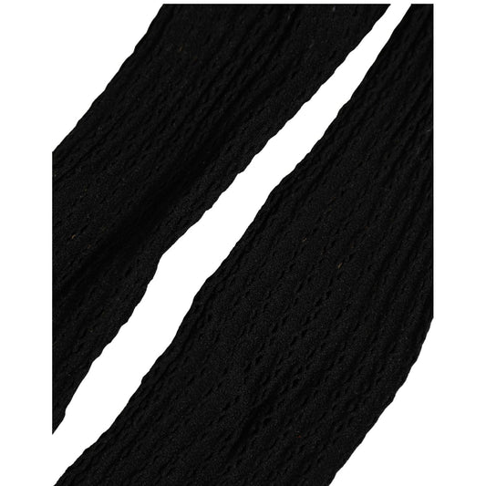 Dolce & Gabbana Black Nylon Logo Calf Long Women Accessory Socks