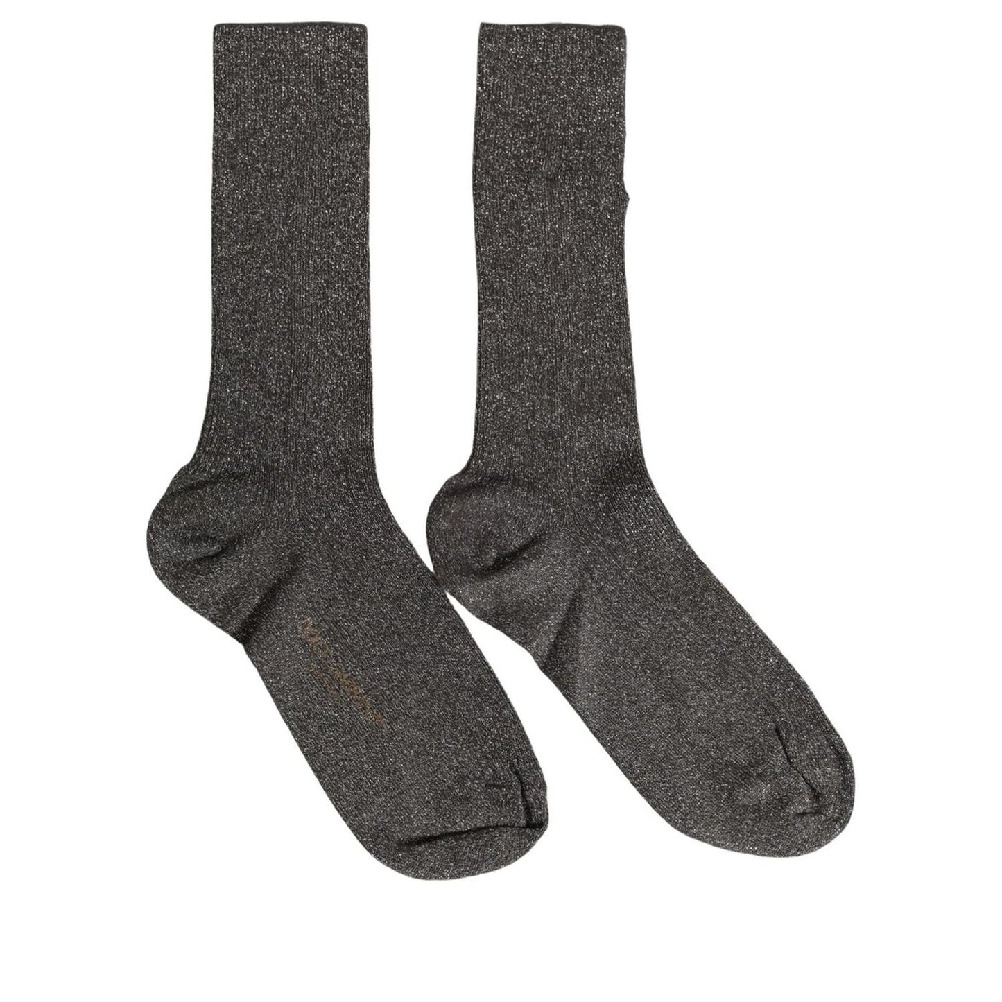 Dolce & Gabbana Dark Gray Viscose Logo Mid Calf Accessory Socks