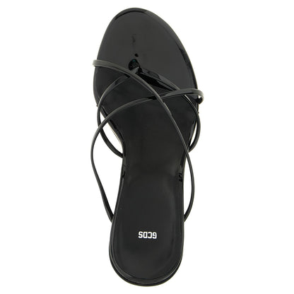 GCDS Black Polyethylene Stiletto Heel Sandals