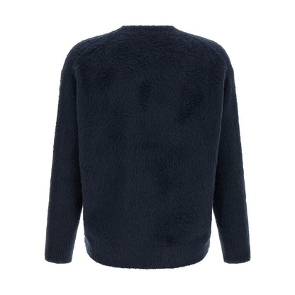 Roberto Collina Blue Cotton Cardigan