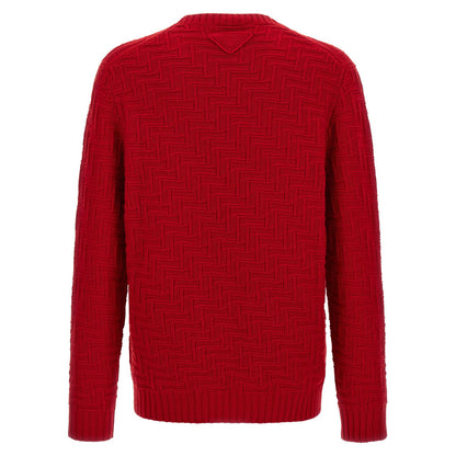 Prada Multicolor Virgin Wool Cardigan