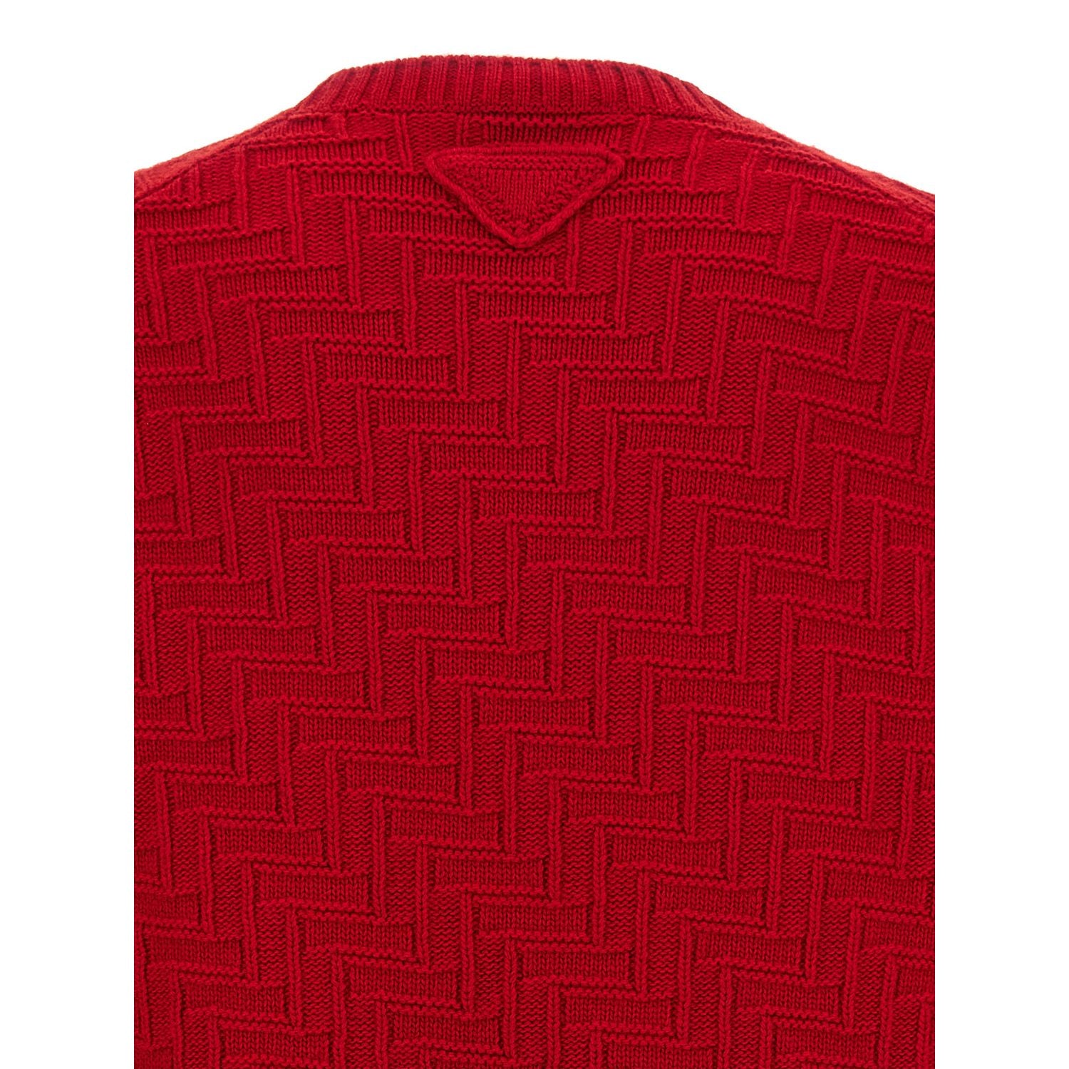 Prada Multicolor Virgin Wool Cardigan