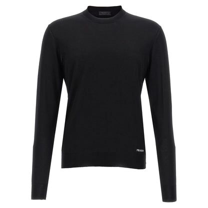 Prada Black Silk Cardigan