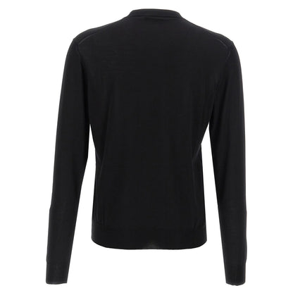 Prada Black Silk Cardigan
