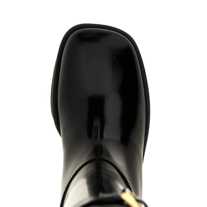 Prada Black Calfskin Over The Knee