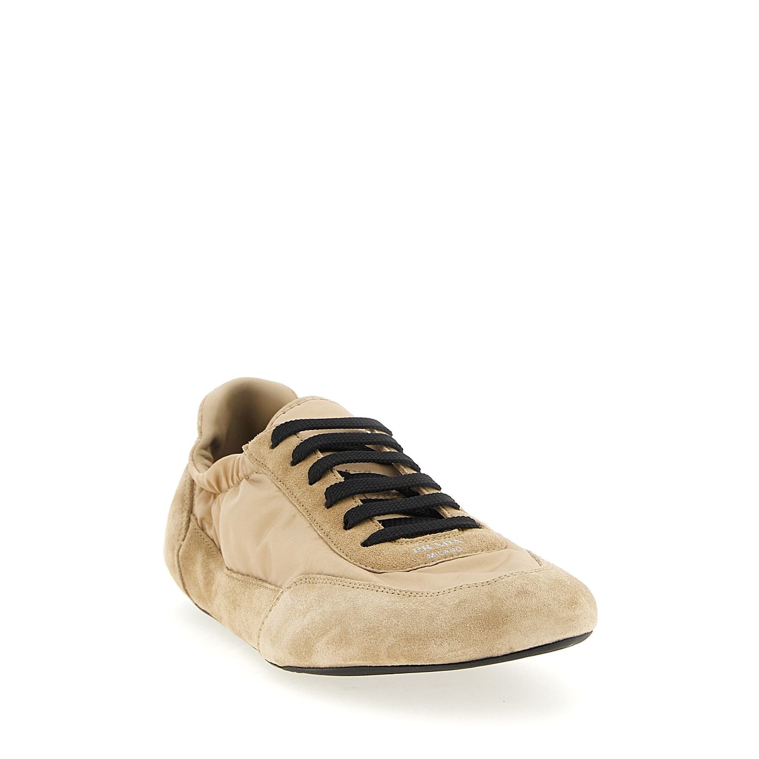 Prada Beige Polyamide Athletic Sneakers