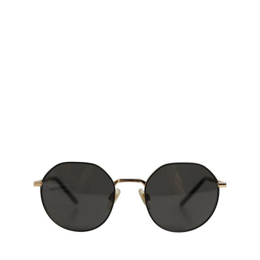 Dolce & Gabbana Gold Toned Metal Frame DG2286 Round Eyewear Sunglasses