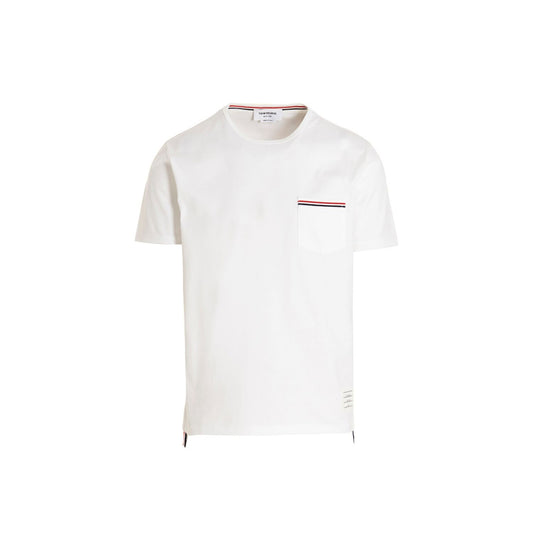 Thom Browne White Cotton T-Shirt