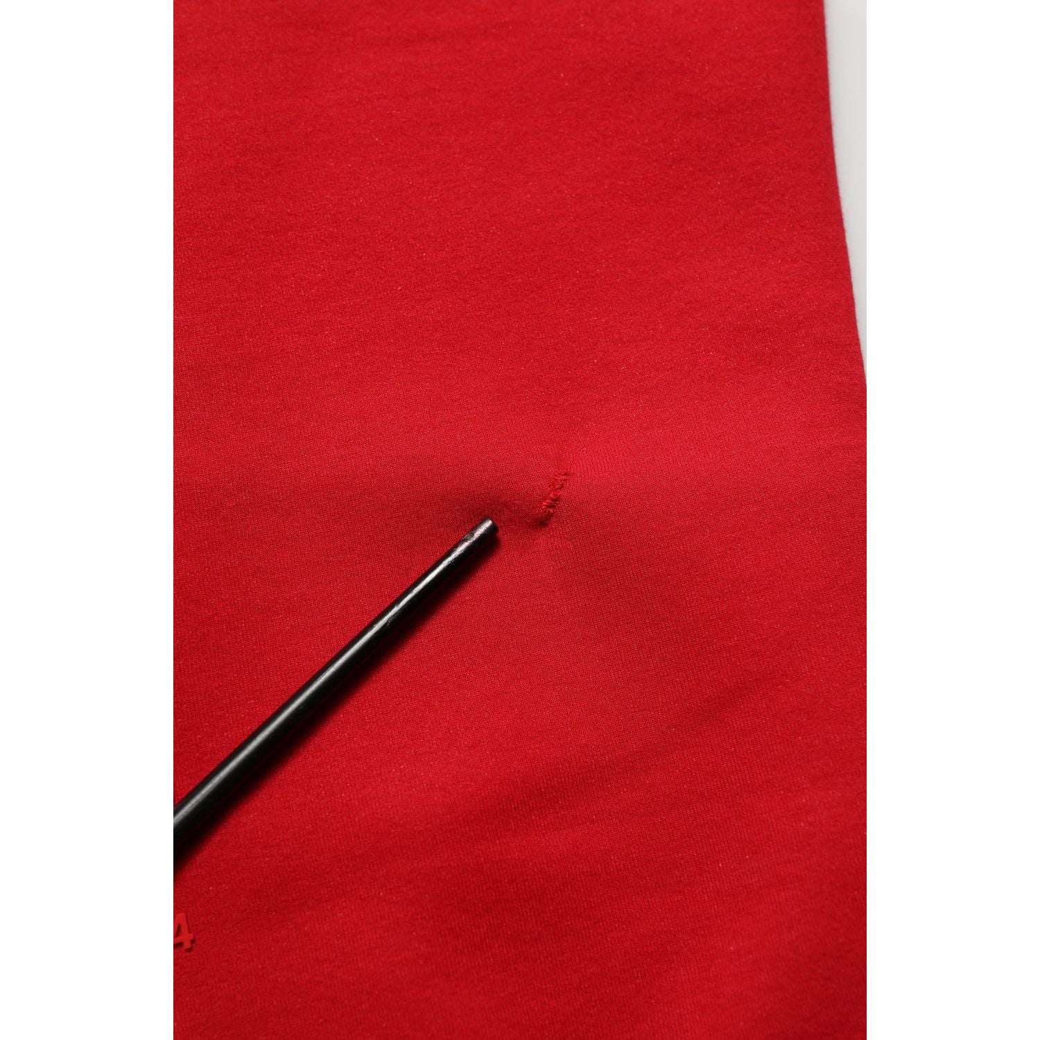 Dolce & Gabbana Red Cotton Drawstring Jogger Men Trouser Pants