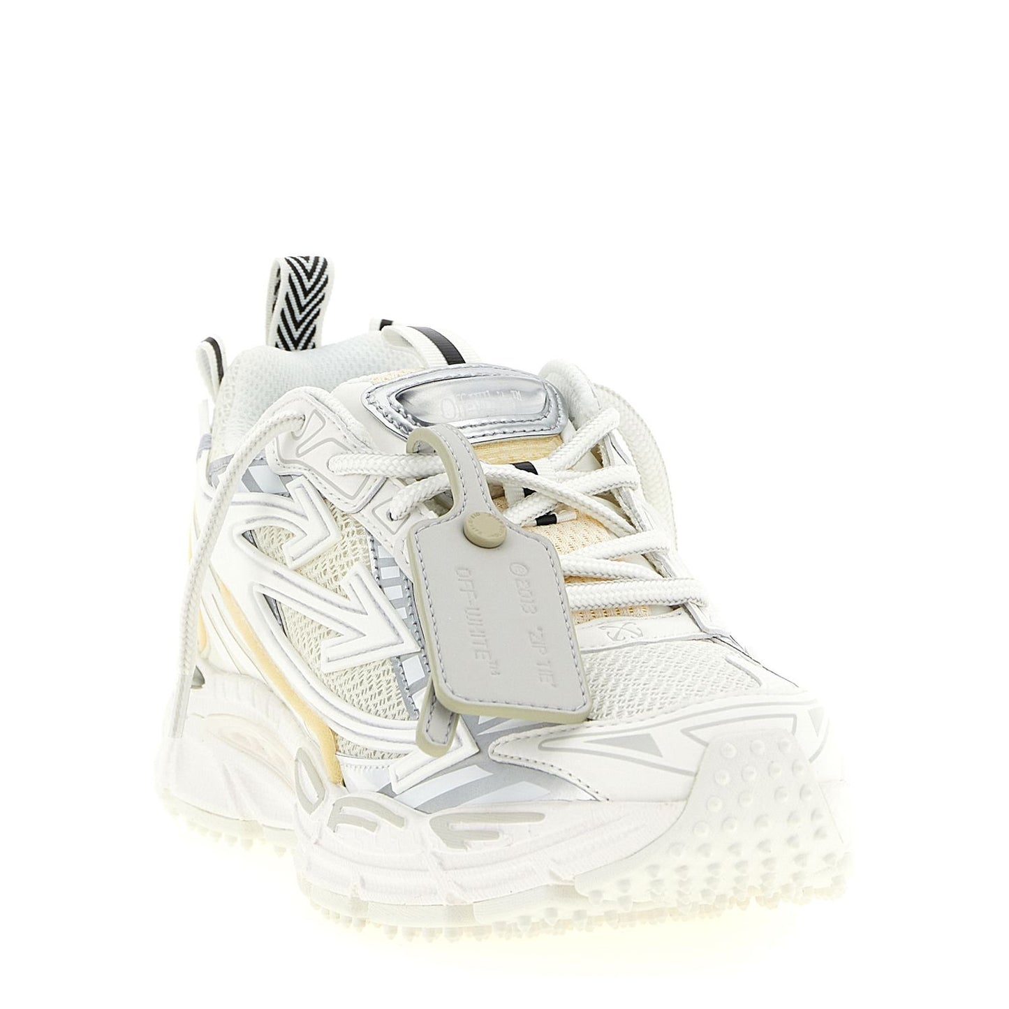 Off-White White Polyethylene Athletic Sneakers