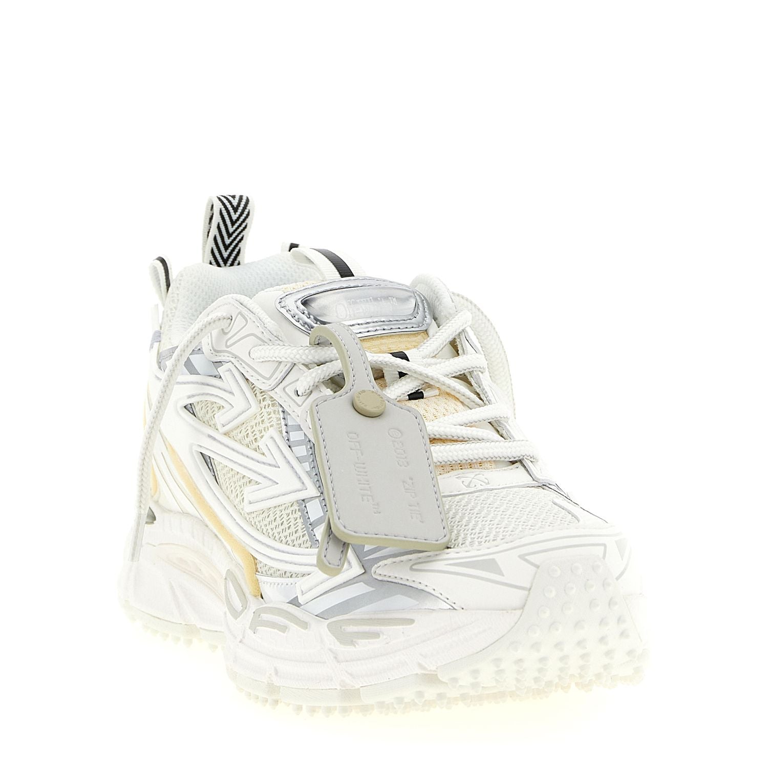 Off-White White Polyethylene Athletic Sneakers
