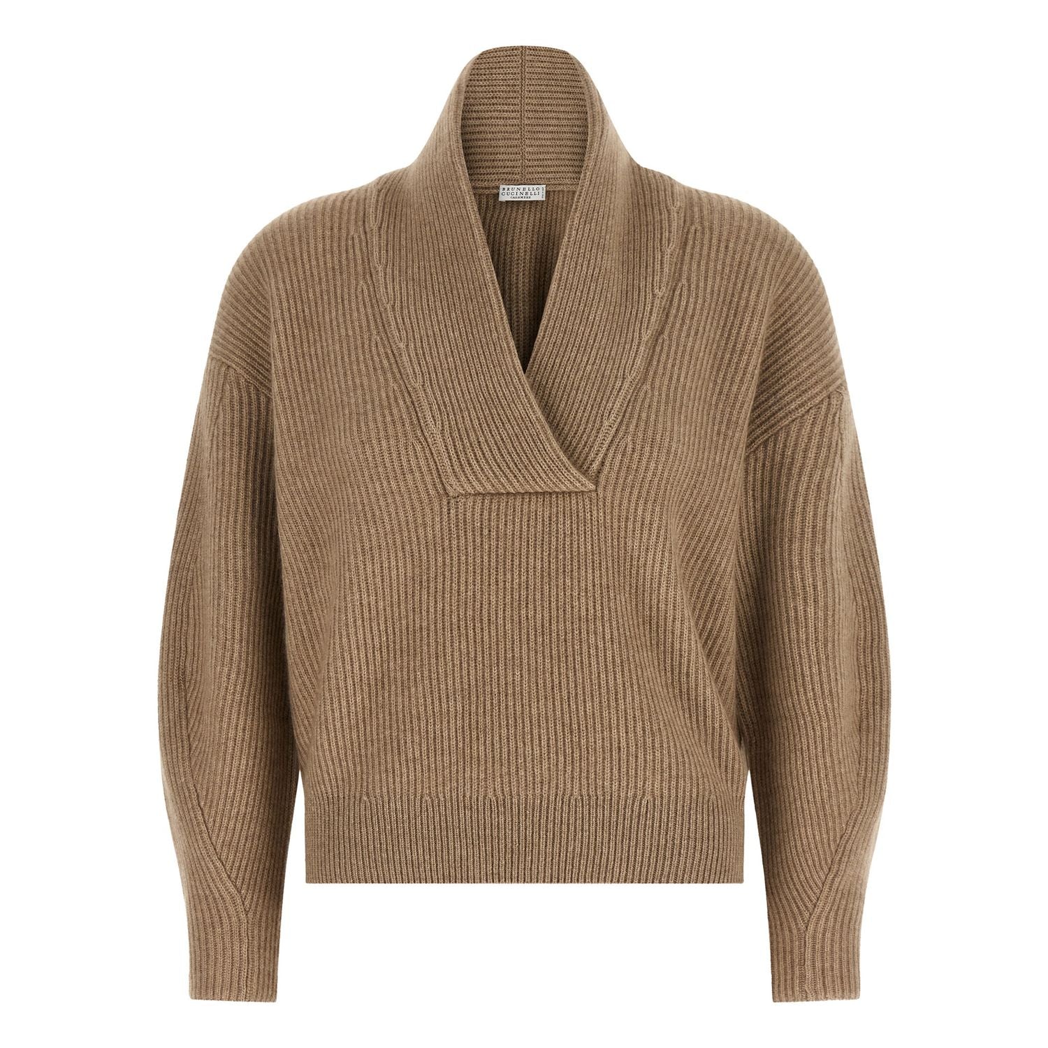 Brunello Cucinelli Beige Cashmere Cardigan