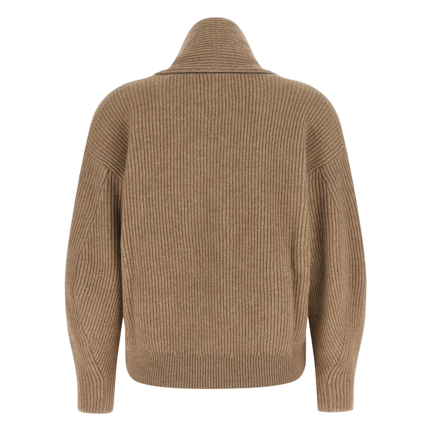 Brunello Cucinelli Beige Cashmere Cardigan