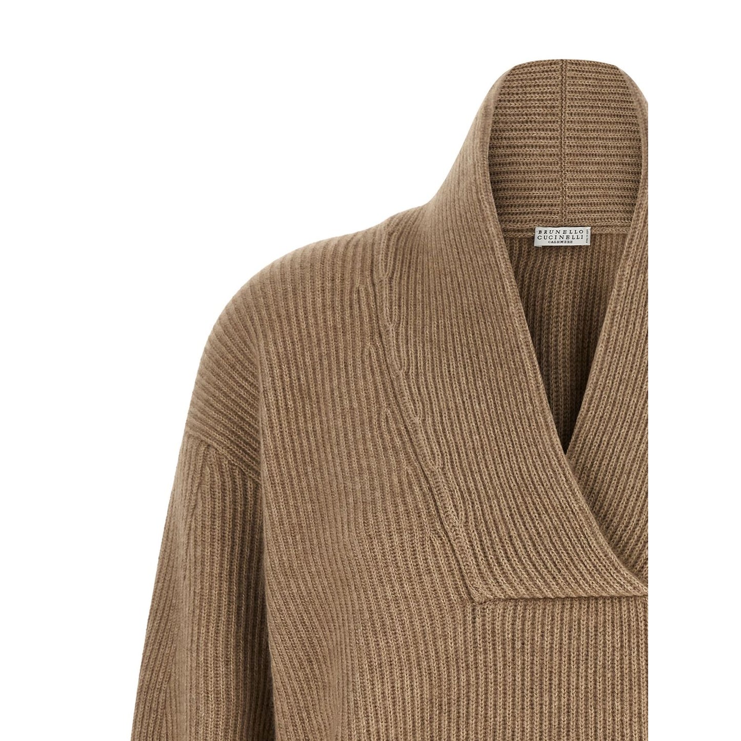 Brunello Cucinelli Beige Cashmere Cardigan
