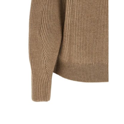 Brunello Cucinelli Beige Cashmere Cardigan