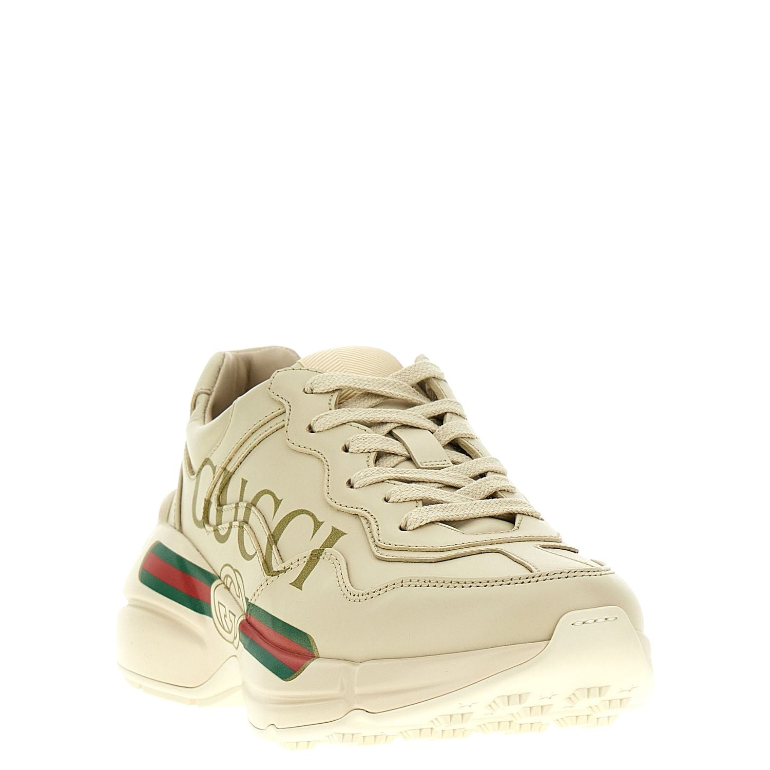 Gucci White Calfskin Chunky Sneakers