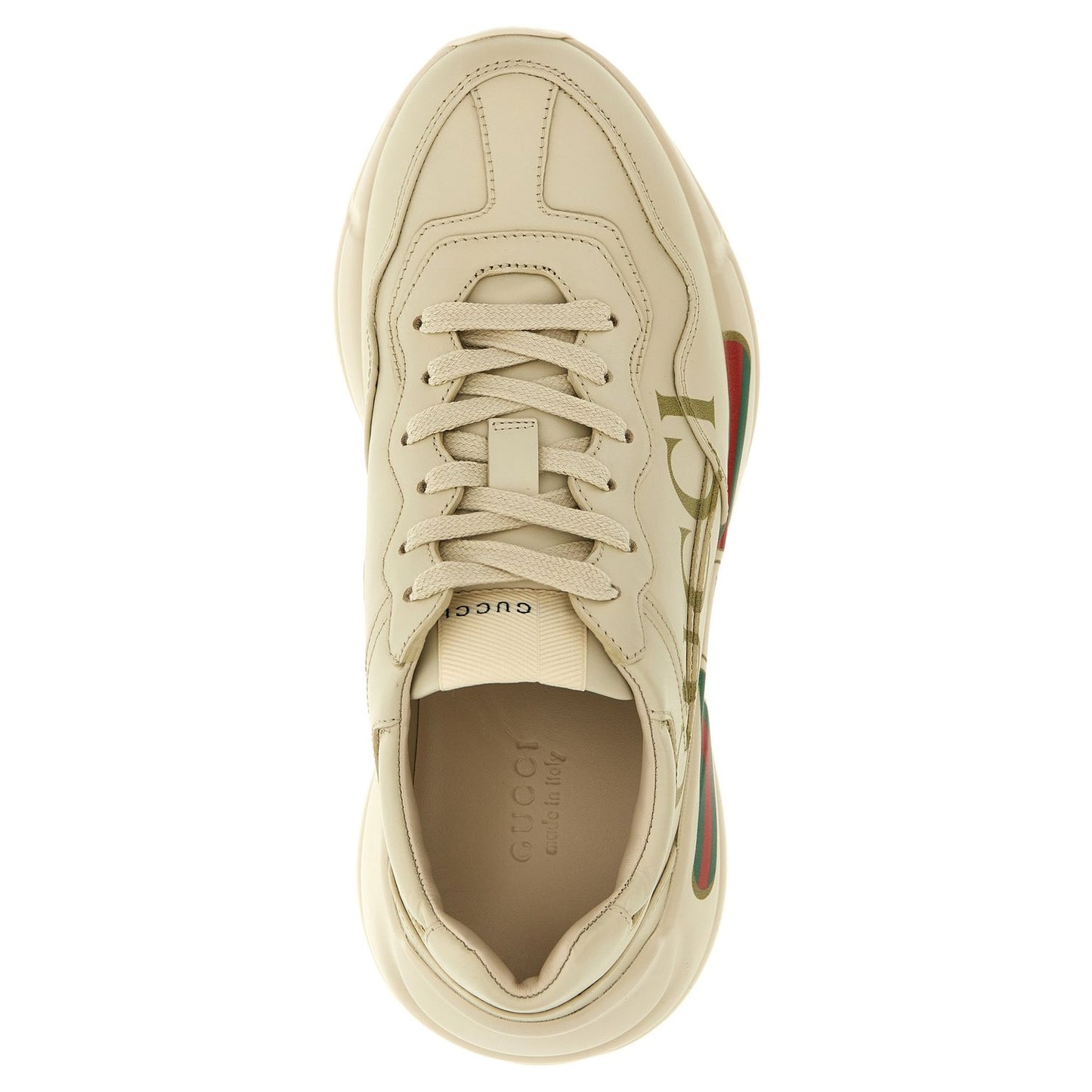 Gucci White Calfskin Chunky Sneakers