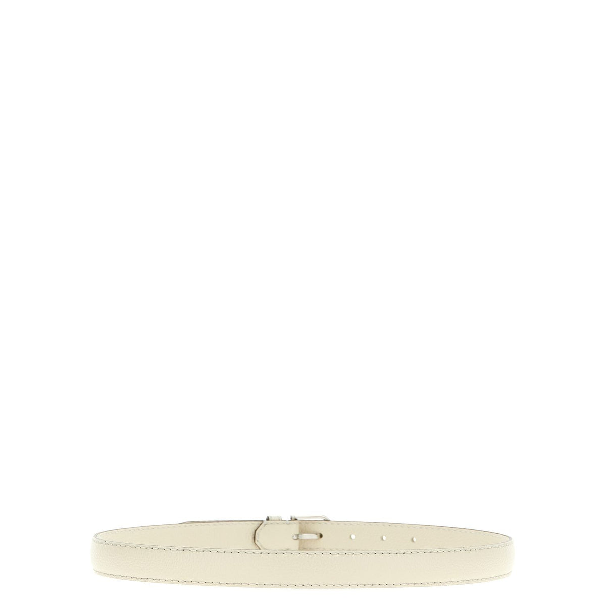 TOTEME White Leather Regular Belt