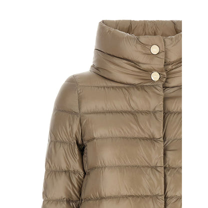 Herno Beige Polyamide Full-Length Jacket
