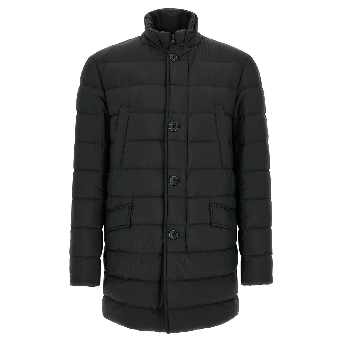 Herno Black Polyamide Full-Length Jacket
