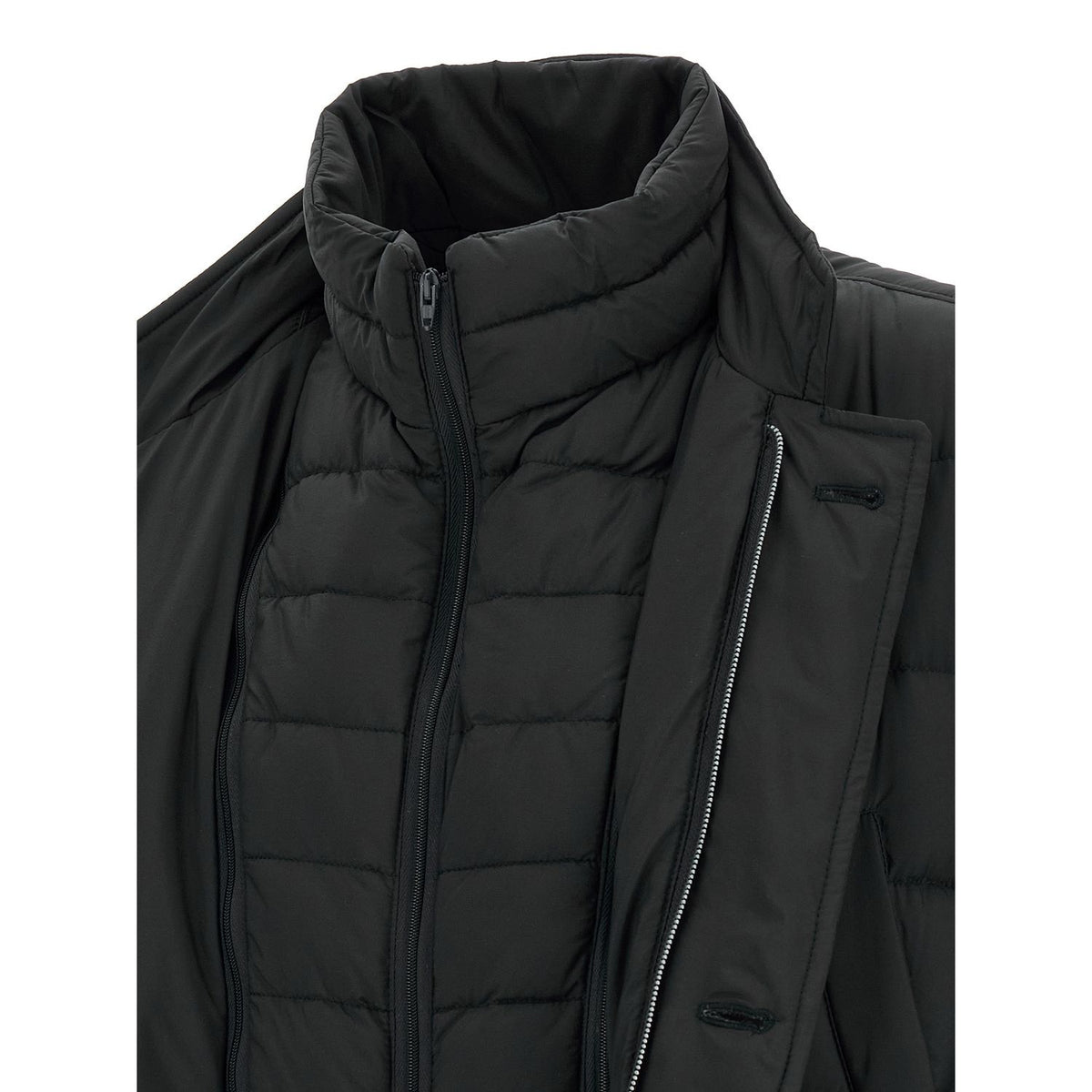 Herno Black Polyamide Full-Length Jacket