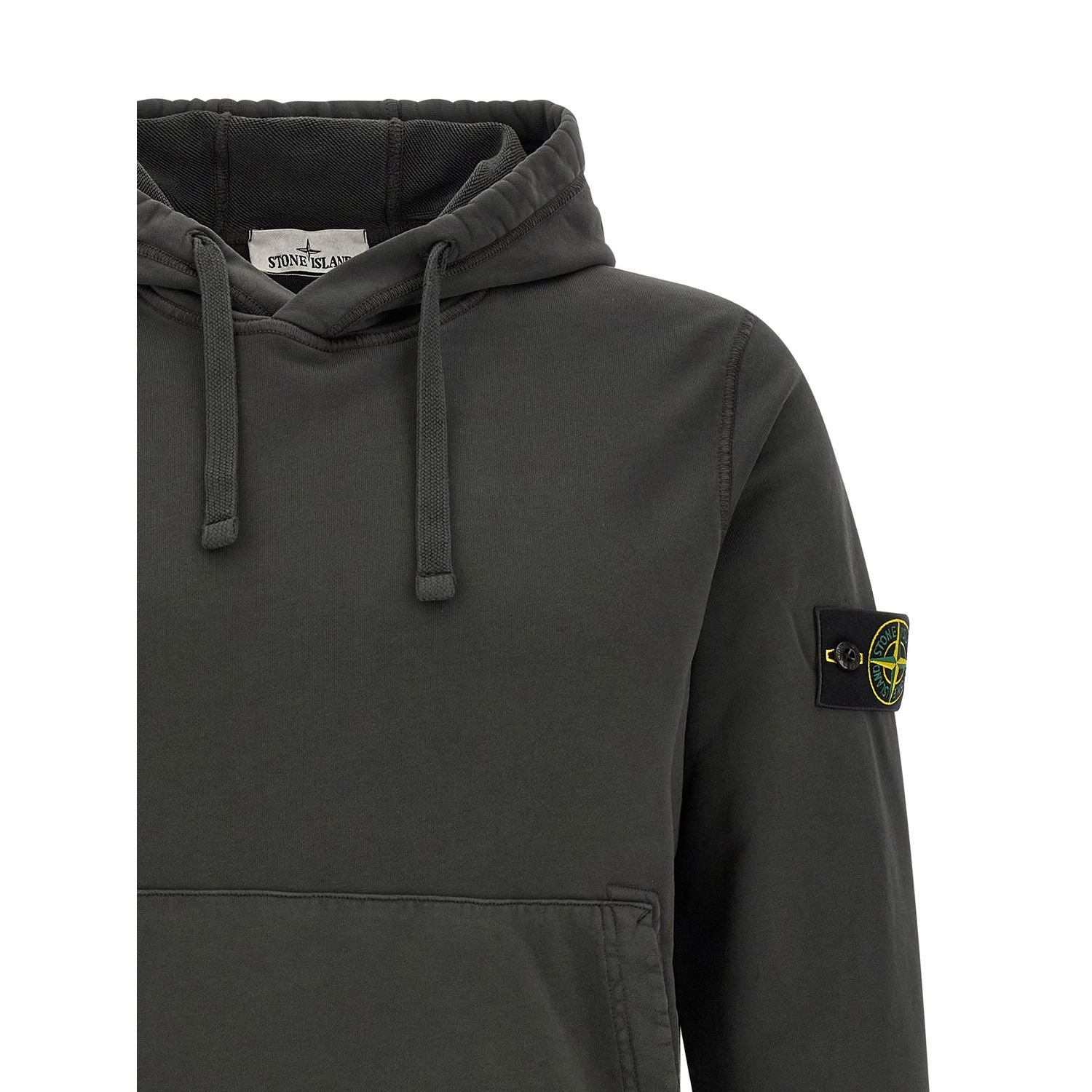 Stone Island Gray Cotton Sweatshirt
