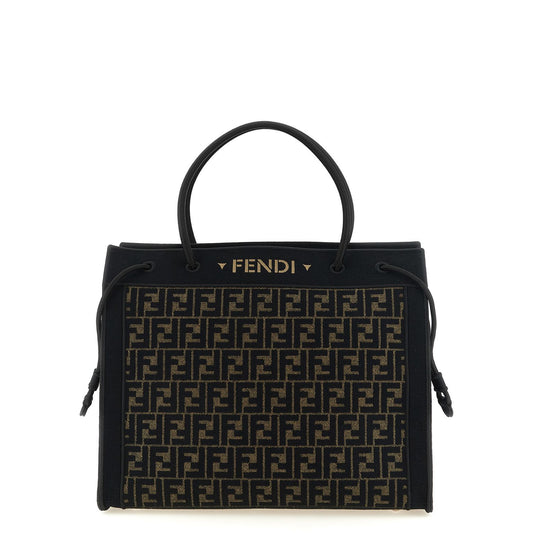 Fendi Brown Cotton Tote Bag