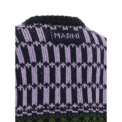 Marni Multicolor Wool Cardigan