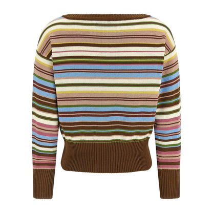 Max Mara Multicolor Cotton Cardigan
