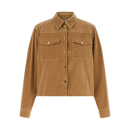Max Mara Beige Cotton Denim Jacket