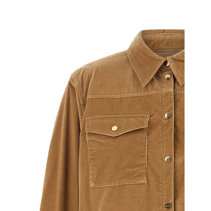Max Mara Beige Cotton Denim Jacket