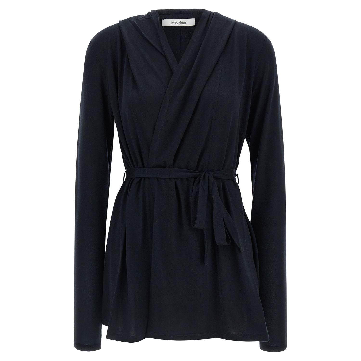 Max Mara Blue Lyocell Cardigan