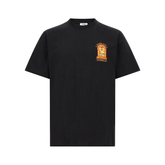 Casablanca Black Organic Cotton T-Shirt