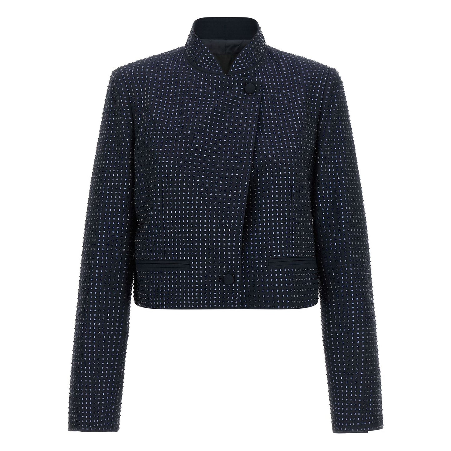PINKO Blue Polyester Full-Length Jacket